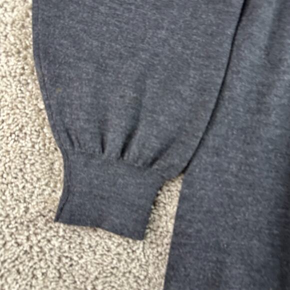 VTG Pronto Uomo Firenze Wool Sweater Mens XL Tall Gray Made In Italy Pullover - Picture 7 of 12